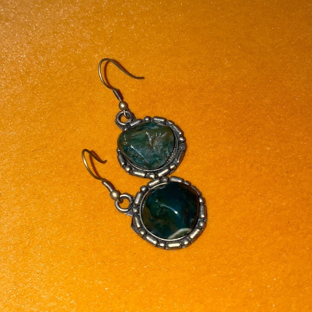 3/20💞Vintage Silver & Jasper earrings